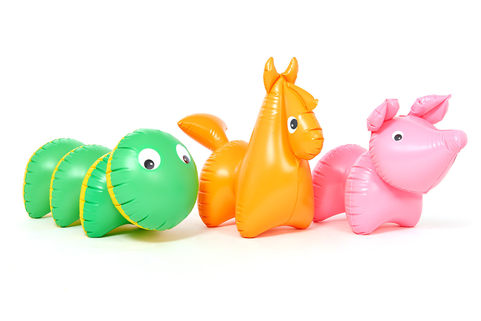 Classic Piggy inflatable toy designed by Libuše Niklová
